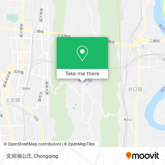 灵洞湖山庄 map