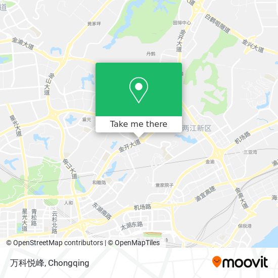 万科悦峰 map