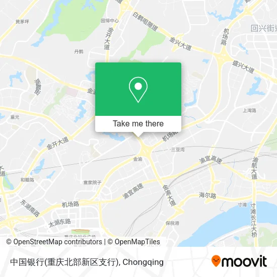 中国银行(重庆北部新区支行) map