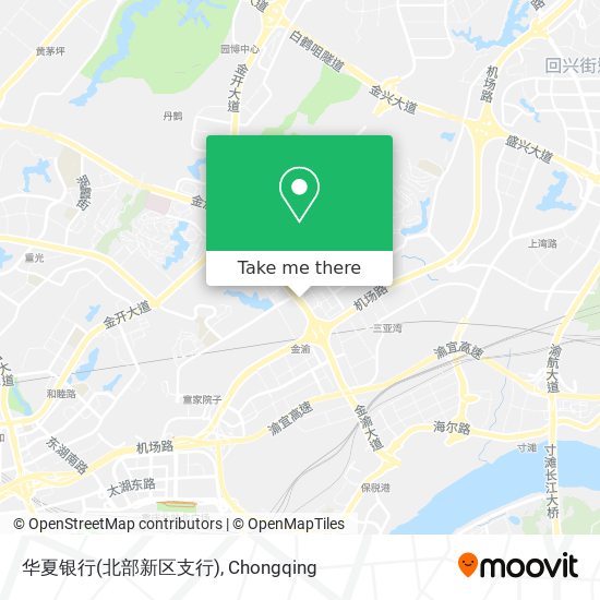 华夏银行(北部新区支行) map