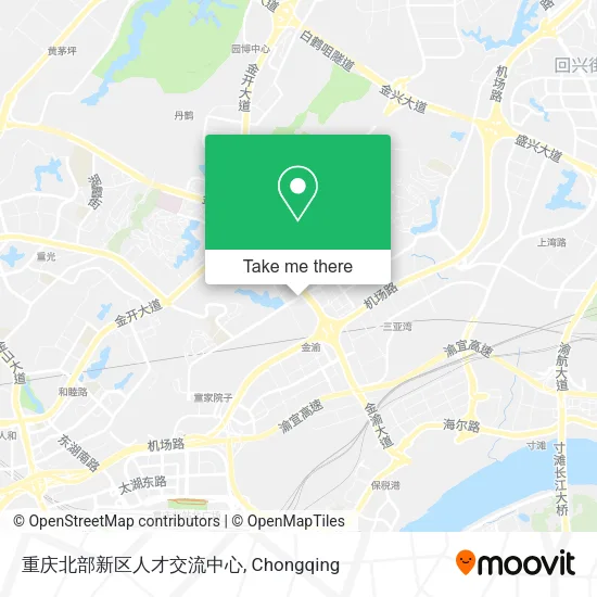 重庆北部新区人才交流中心 map