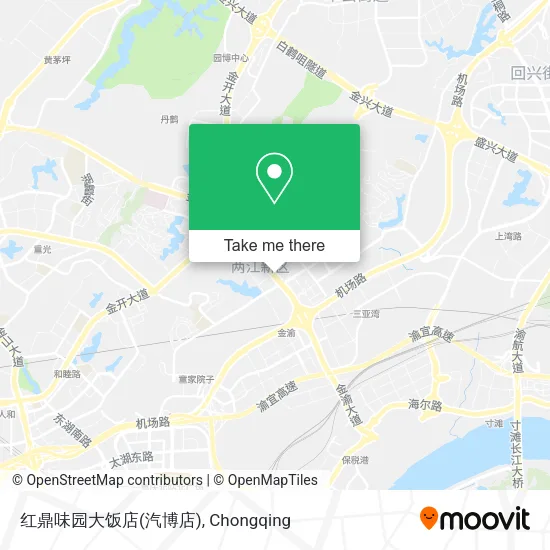 红鼎味园大饭店(汽博店) map