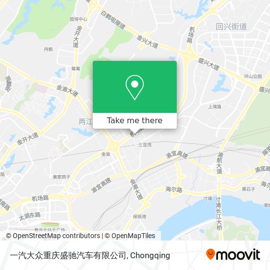 一汽大众重庆盛驰汽车有限公司 map