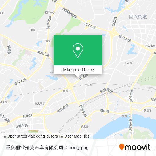 重庆骊业别克汽车有限公司 map