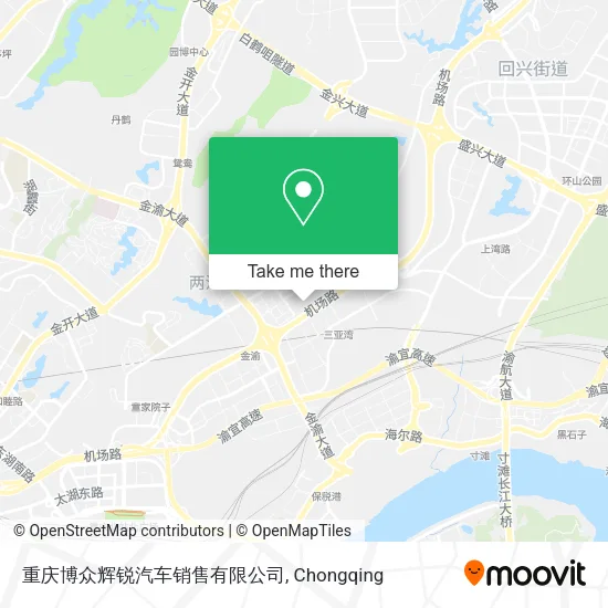 重庆博众辉锐汽车销售有限公司 map