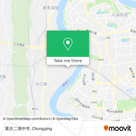 重庆二塘中学 map