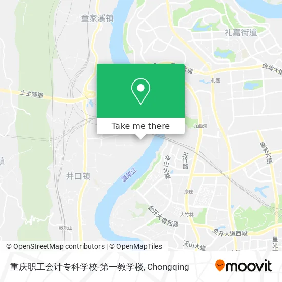 重庆职工会计专科学校-第一教学楼 map
