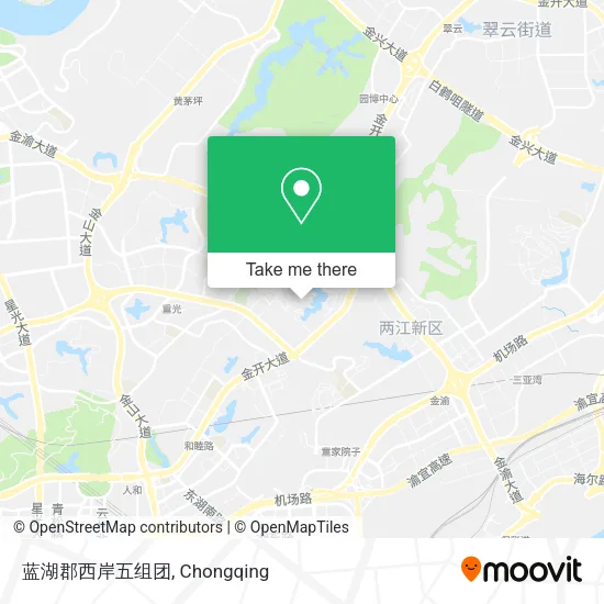 蓝湖郡西岸五组团 map