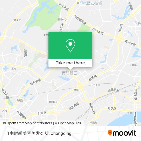 自由时尚美容美发会所 map