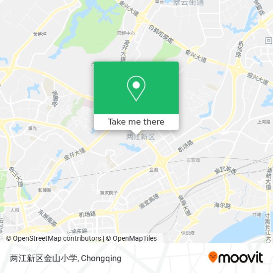 两江新区金山小学 map