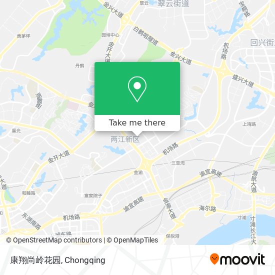 康翔尚岭花园 map
