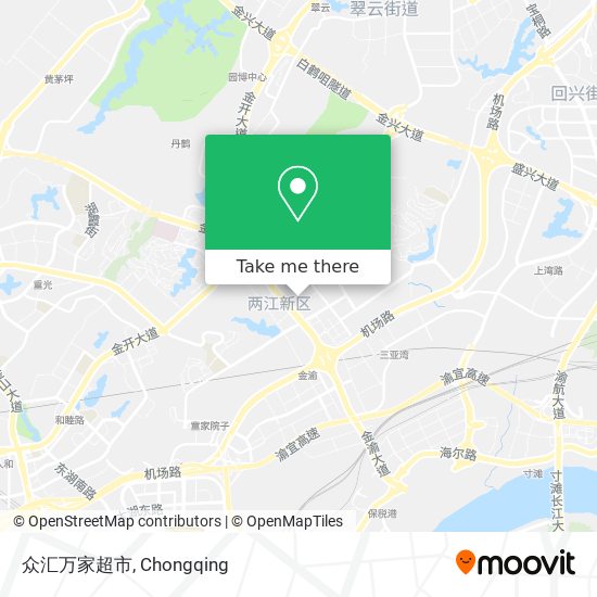 众汇万家超市 map