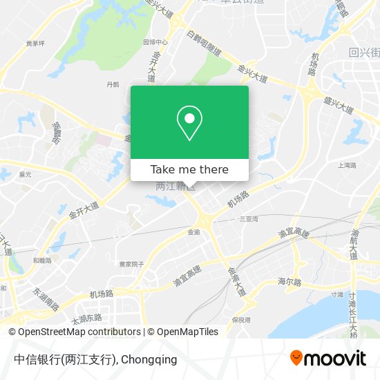 中信银行(两江支行) map