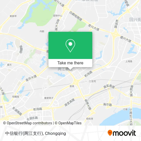 中信银行(两江支行) map