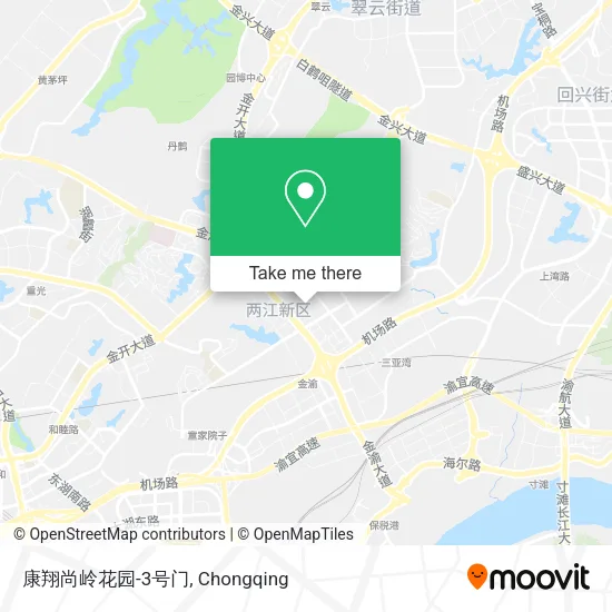 康翔尚岭花园-3号门 map