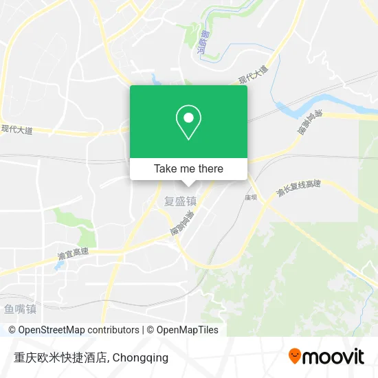 重庆欧米快捷酒店 map