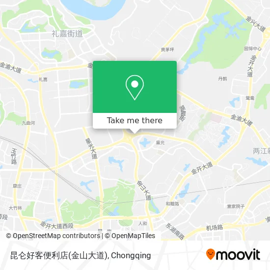 昆仑好客便利店(金山大道) map