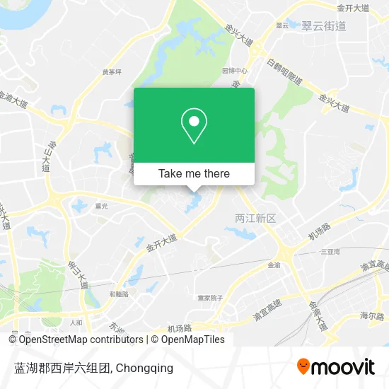 蓝湖郡西岸六组团 map