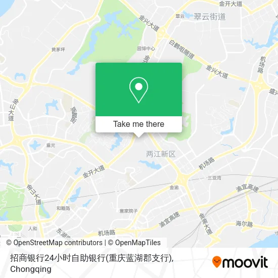 招商银行24小时自助银行(重庆蓝湖郡支行) map