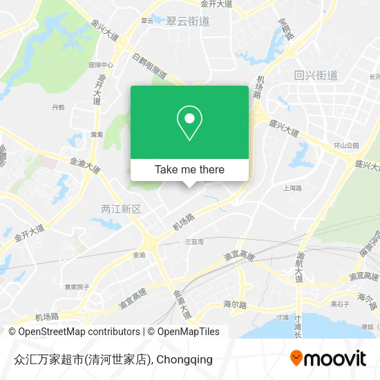 众汇万家超市(清河世家店) map