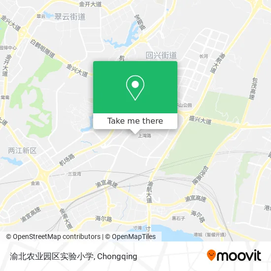 渝北农业园区实验小学 map