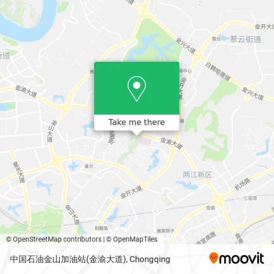 中国石油金山加油站(金渝大道) map
