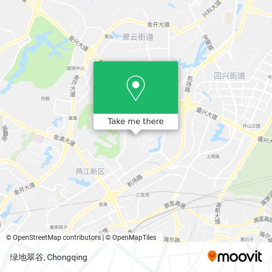 绿地翠谷 map