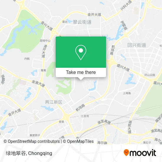 绿地翠谷 map