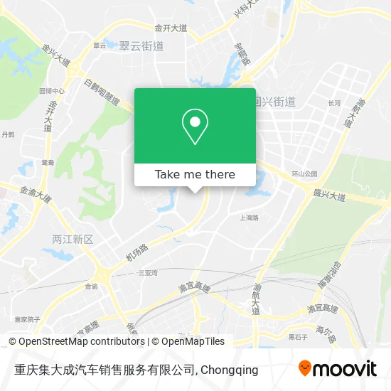 重庆集大成汽车销售服务有限公司 map
