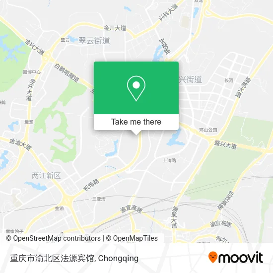 重庆市渝北区法源宾馆 map