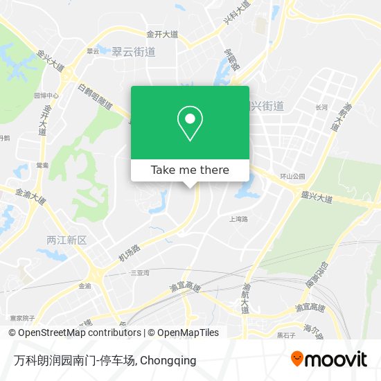 万科朗润园南门-停车场 map