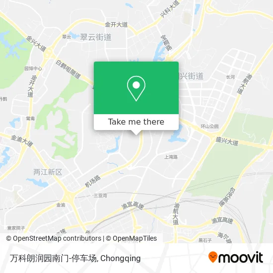 万科朗润园南门-停车场 map