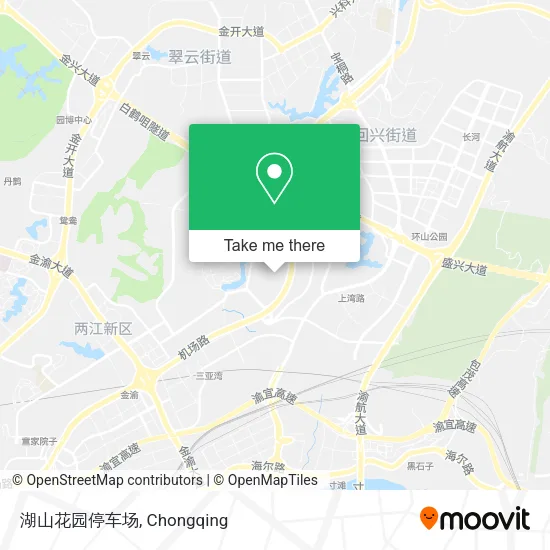 湖山花园停车场 map