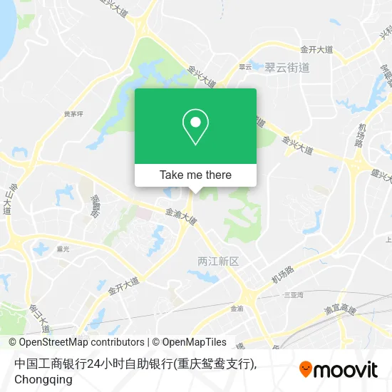 中国工商银行24小时自助银行(重庆鸳鸯支行) map