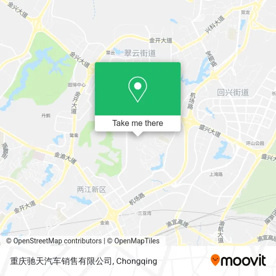 重庆驰天汽车销售有限公司 map