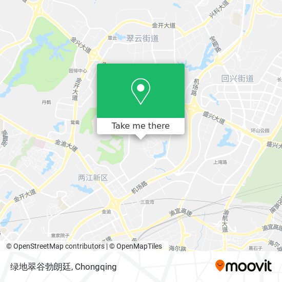 绿地翠谷勃朗廷 map