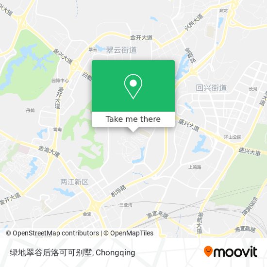绿地翠谷后洛可可别墅 map