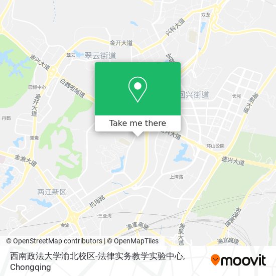 西南政法大学渝北校区-法律实务教学实验中心 map
