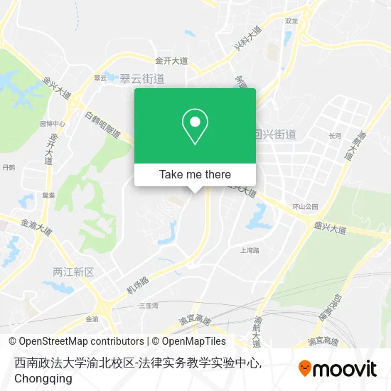 西南政法大学渝北校区-法律实务教学实验中心 map