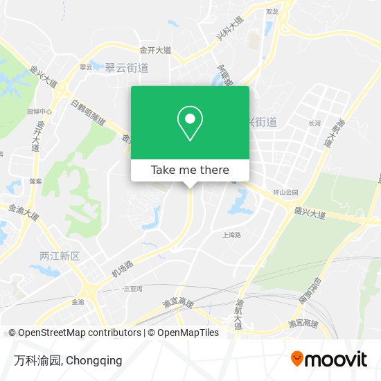 万科渝园 map