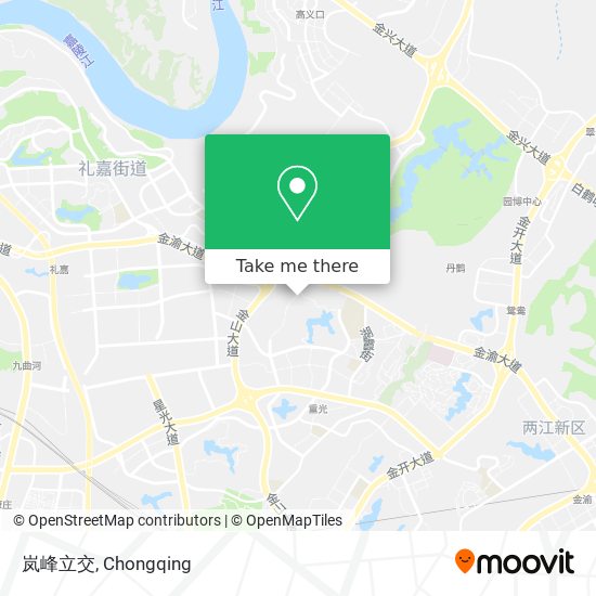 岚峰立交 map