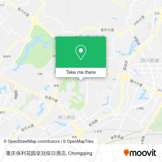 重庆保利花园皇冠假日酒店 map