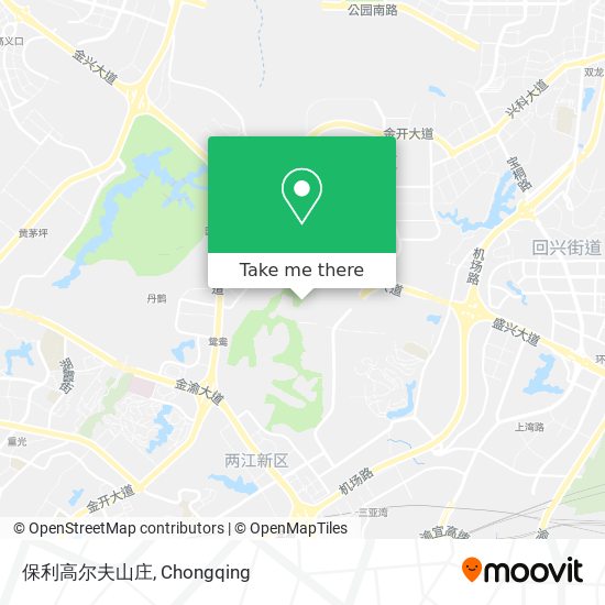 保利高尔夫山庄 map