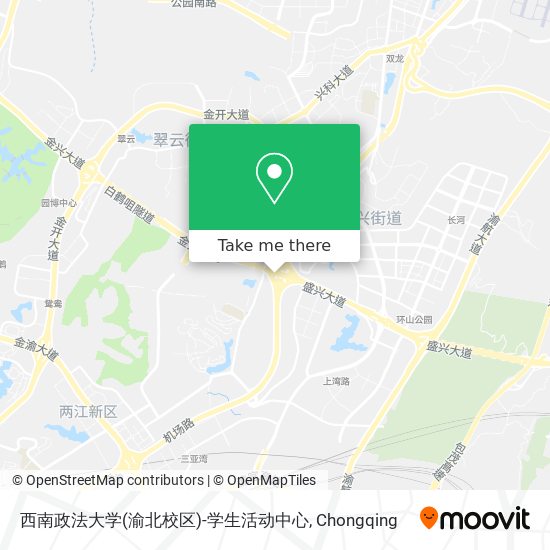 西南政法大学(渝北校区)-学生活动中心 map