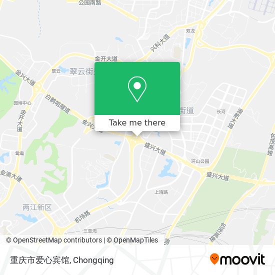 重庆市爱心宾馆 map