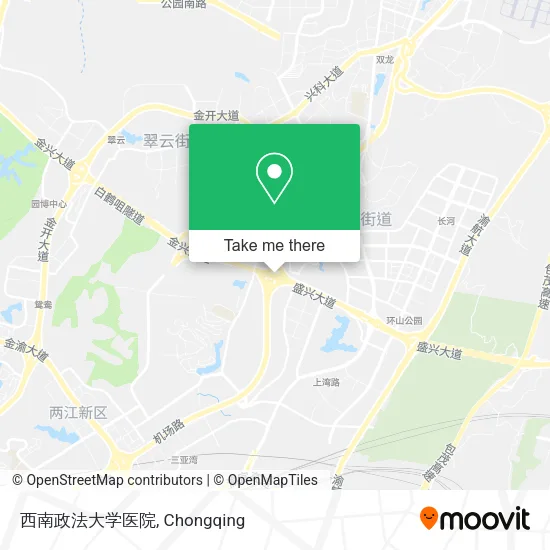 西南政法大学医院 map