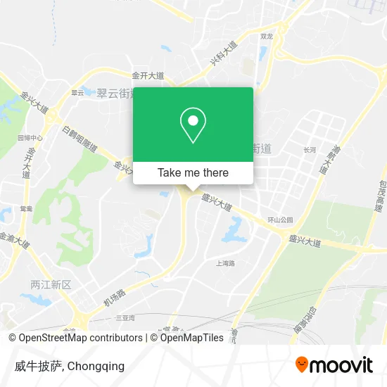 威牛披萨 map