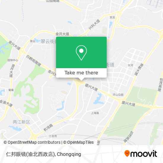 仁邦眼镜(渝北西政店) map