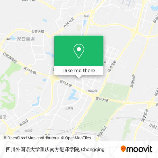 四川外国语大学重庆南方翻译学院 map