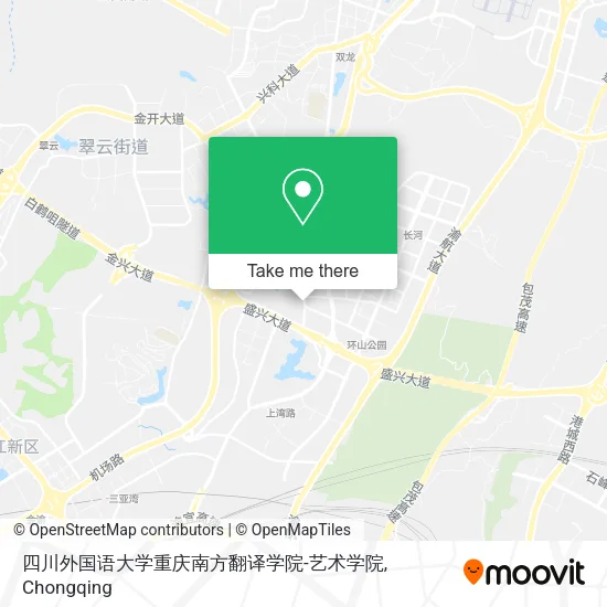 四川外国语大学重庆南方翻译学院-艺术学院 map